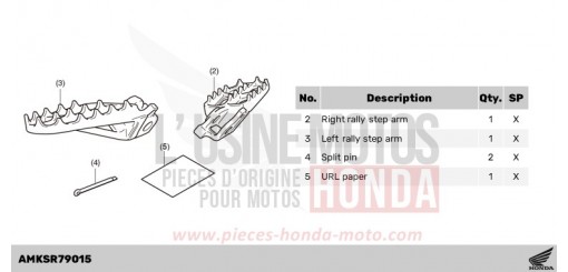 KIT,RALLY STEP CRF1100DR de 2024